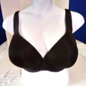 Catherines 4096 Women's Plus Size Plunge Lined Underwire Bra 52D Black